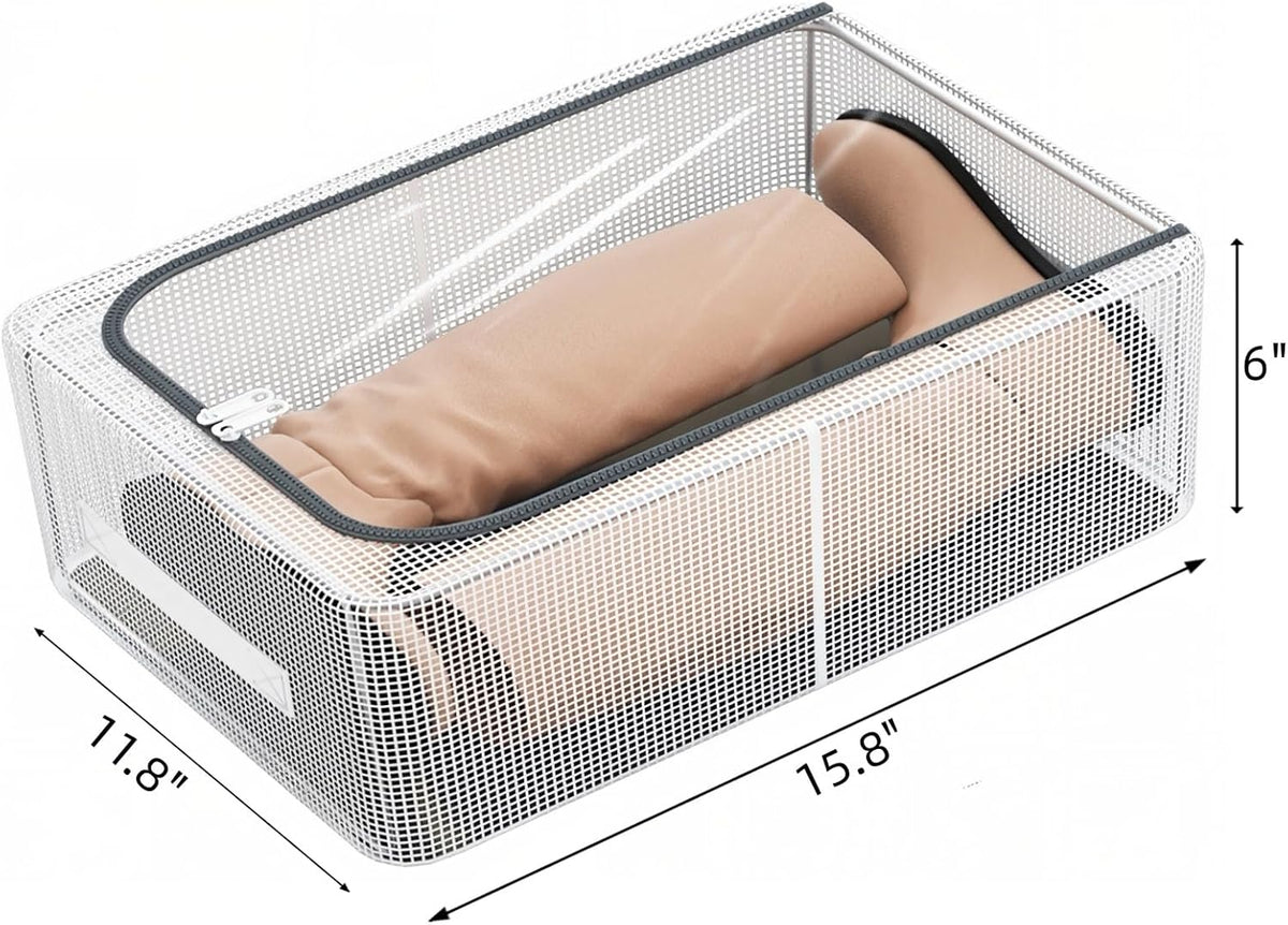 3 Pack Clear Shoe Closet Organizer for Boots Sneaker, 15.8" x 11.8" x 6"