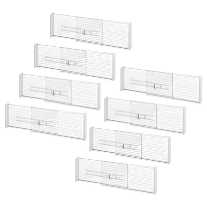 iDesign Plastic Adjustable Drawer Dividers, Clear, Set of 2