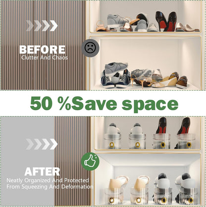 Adjustable Shoe Slot Organizer for Closet Space Saver(10-Pack)