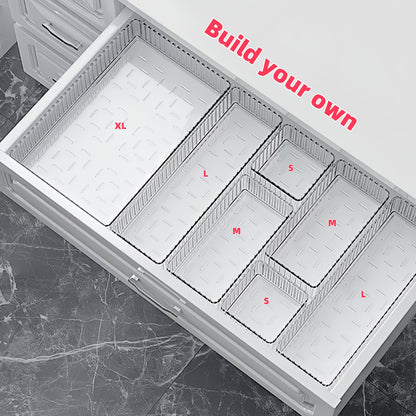 Multi-Drawer Organizer Set, Stackable Adjustable Storage for Cosmetics, Office Supplies, Desktop Home Essentials — Suitable for Makeup Artists, Nail Technicians, Beauty Tools, Student Back-to-School, and Miscellaneous Items