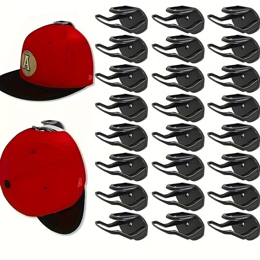 4/8/12pcs Adhesive Hat Hooks, Door Hat Holder, Baseball Cap Rack, Hanging Organizer, Wall Cap Hooks, Utility Hooks