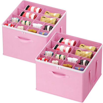 Lifewit Shoe Storage Organizer for Closet, Holder Box, 2 Pack, Gray