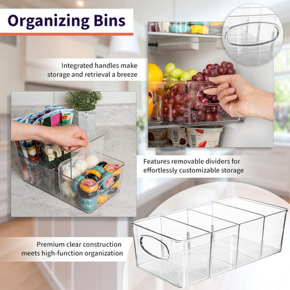 ClearSpace Pantry Organizers and Storage and Cabinet Organizer, 4 Pack