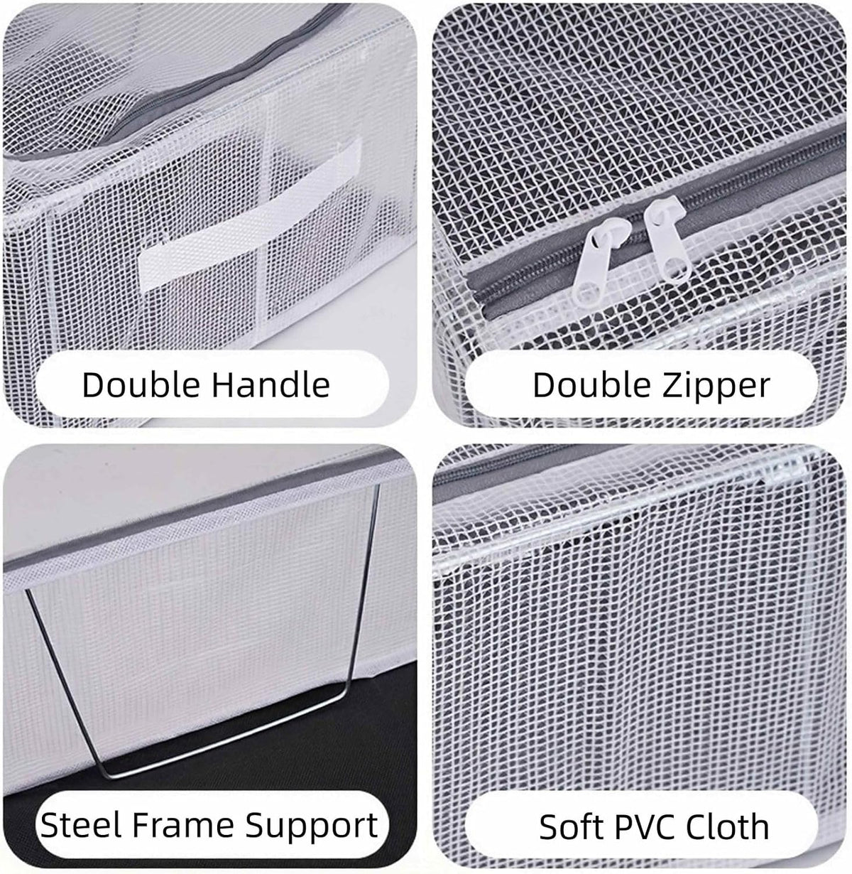 3 Pack Clear Shoe Closet Organizer for Boots Sneaker, 15.8" x 11.8" x 6"