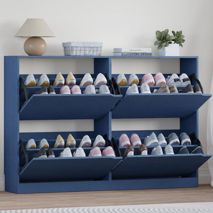BORNOON Shoe Cabinet with 3 Flip Drawers, Hidden Wood Shoe Cabinet,Freestanding Shoe Storage Cabinet for Entryway Hallway.White. 47.2" H*31.5" W*9.45" D.