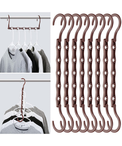 Mr. Pen- Space Saving Hangers, 8 pcs, 360° Rotating Hooks