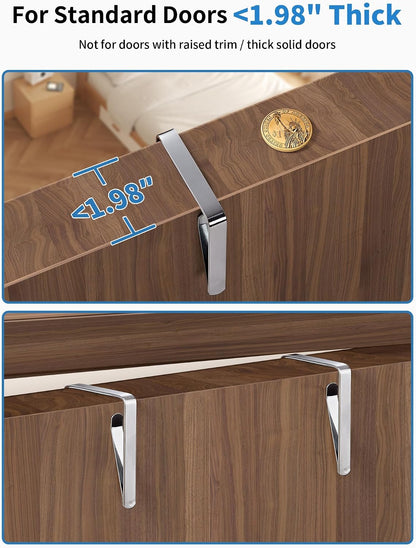 JARLINK Over the Door Organizer for Bedroom, Pantry Bathroom, 5 Shelf Beige