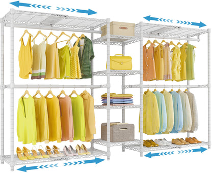 VIPEK X3 Expandable Heavy Duty Clothes Rack Closet Organizer System Black