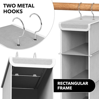 Simple Houseware 10 Shelves Closet Hanging Shoe Organizer, Gray