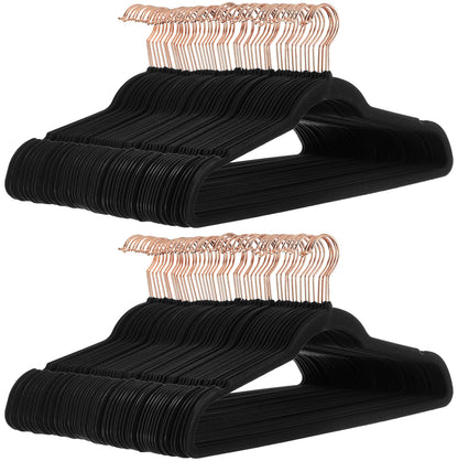 Amazon Basics Slim Velvet Non-Slip Space Saving Suit Clothes Hangers, Sturdy Metal, Gray/Silver, 30-Pack