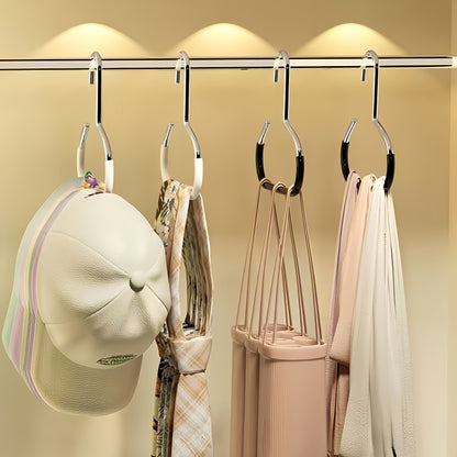 2pcs Simple Hat Storage Hooks, Metal Material for Scarf Organization, Belt Organization, Bra Organizer, s' Bag Storage