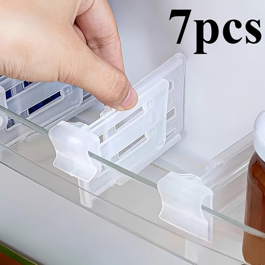 7 Expandable Refrigerator Storage Dividers, Home Drawer Separators, a Home Organization Tool That Makes Your Space Tidier