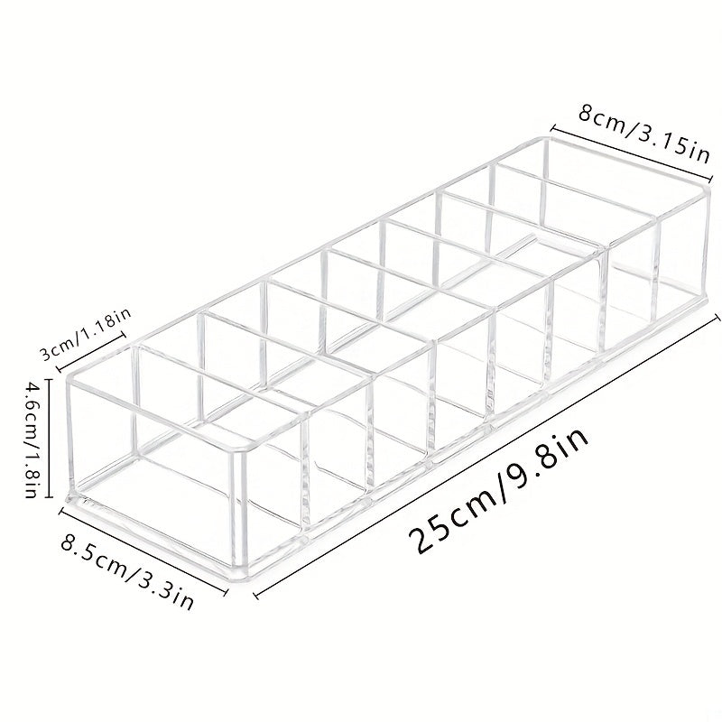 Detachable Makeup Organizer Compartments Acrylic Cosmetic Storage Jewelry Display Boxes Clear Drawer Organizers Case