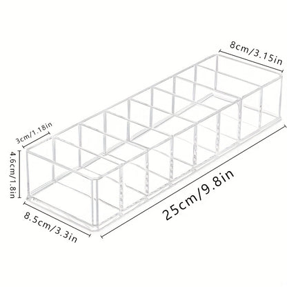 Detachable Makeup Organizer Compartments Acrylic Cosmetic Storage Jewelry Display Boxes Clear Drawer Organizers Case