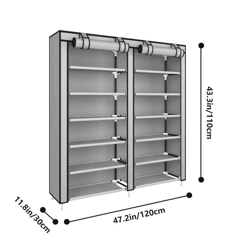 UDEAR 10 Layer Shoe Rack with 9 Compartments and Dust Cover Shoe Rack,Storage Rack Organiser #Summerwins#fathersdaygift#Summer garden