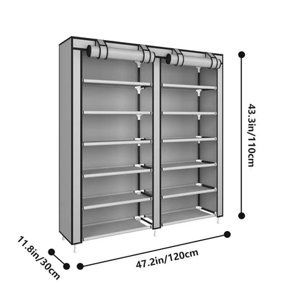 UDEAR 10 Layer Shoe Rack with 9 Compartments and Dust Cover Shoe Rack,Storage Rack Organiser #Summerwins#fathersdaygift#Summer garden