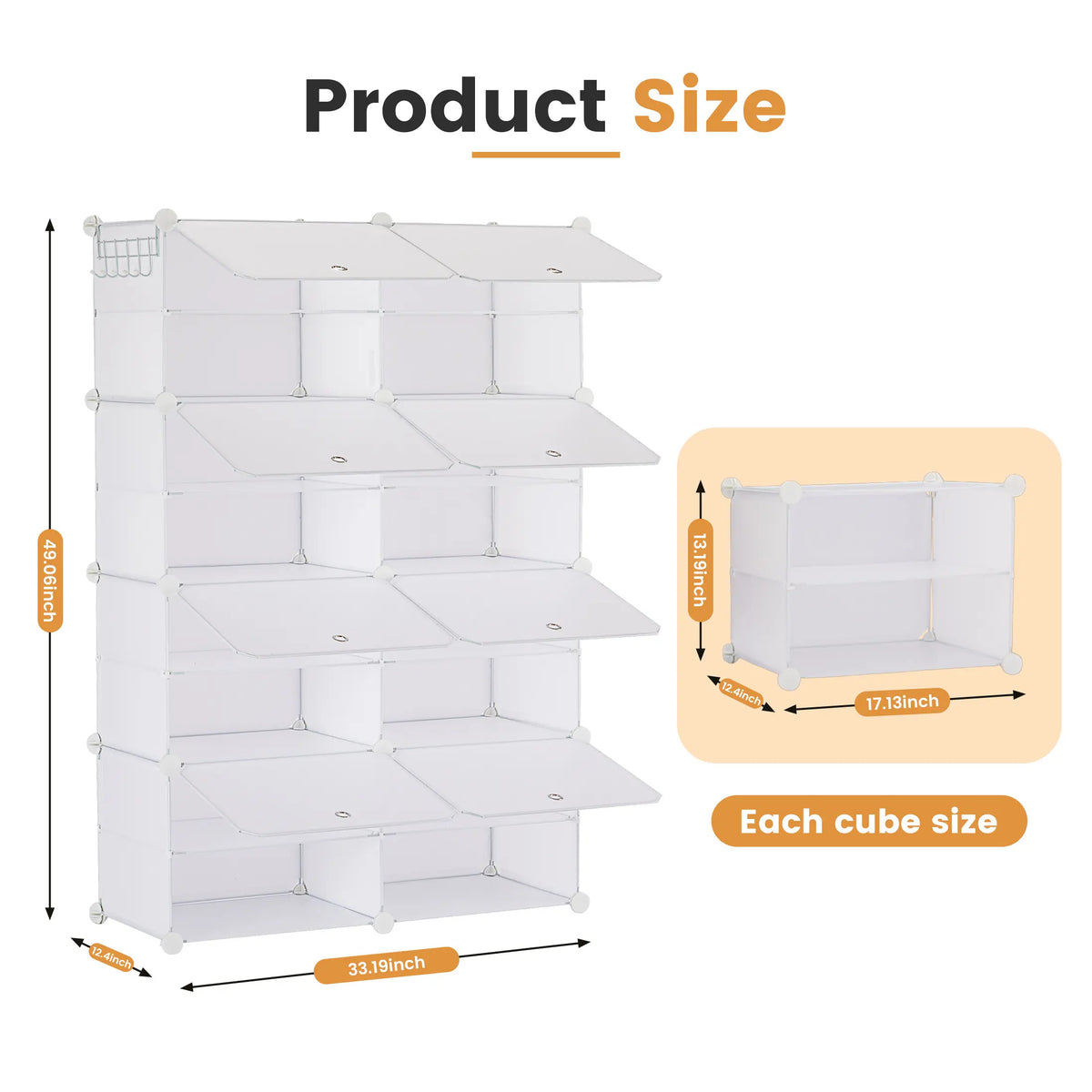 Sweetcrispy Plastic Shoe Rack - Durable Storage Rack, Room Storage Organizer Shelf for Hallway, Entryway, Closet