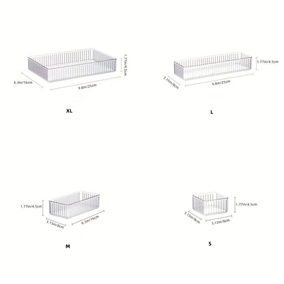 Multi-Drawer Organizer Set, Stackable Adjustable Storage for Cosmetics, Office Supplies, Desktop Home Essentials — Suitable for Makeup Artists, Nail Technicians, Beauty Tools, Student Back-to-School, and Miscellaneous Items