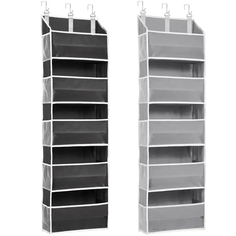 Over The Door Space Saving Organizer - 6-Tier Hangable Storage Organization with 6 Large Pockets, Mesh Side Pockets, Anti-Tilt Design, 44 lb Capacity, Shelves, Apartment Accessories for Bedroom, Kitchen,#SummerWins #DealsForYouDays
