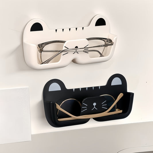 [Glasses Storage Box] Wall-mounted Glasses Storage Box, Suitable for Bedside, Bathroom, Living Room, and Cabinet Use., Shelves